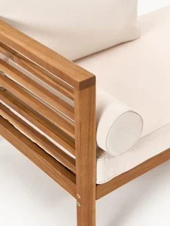 Lettino da giardino in legno di acacia Bo