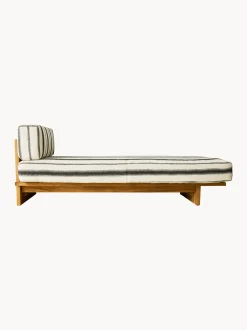 Lettino da giardino in legno di teak Chalkstripe