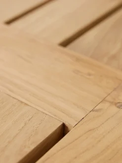 Lettino da giardino in legno di teak Chalkstripe