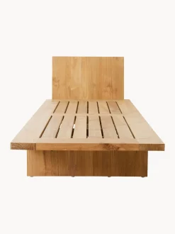 Lettino da giardino in legno di teak Chalkstripe