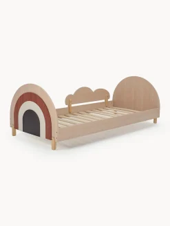 Lettino in legno per bambini con spondine rimovibili Charli, 90 x 200 cm