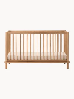 Lettino per bambini regolabile in altezza in legno di quercia Latitude, 70 x 140 cm