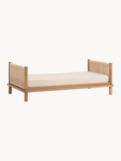 Lettino per bambini regolabile in altezza in legno di quercia Latitude, 70 x 140 cm