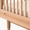 Lettino per bambini regolabile in altezza in legno di quercia Pure, 70 x 140 cm