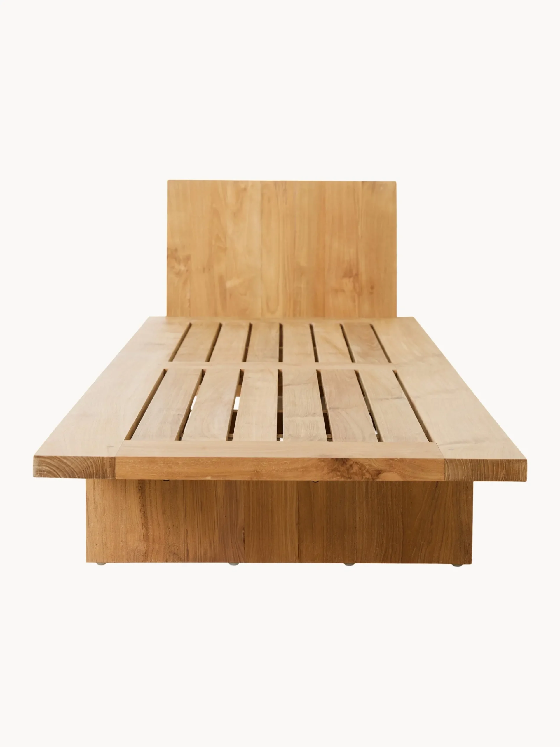 Lettino da giardino in legno di teak Botanical