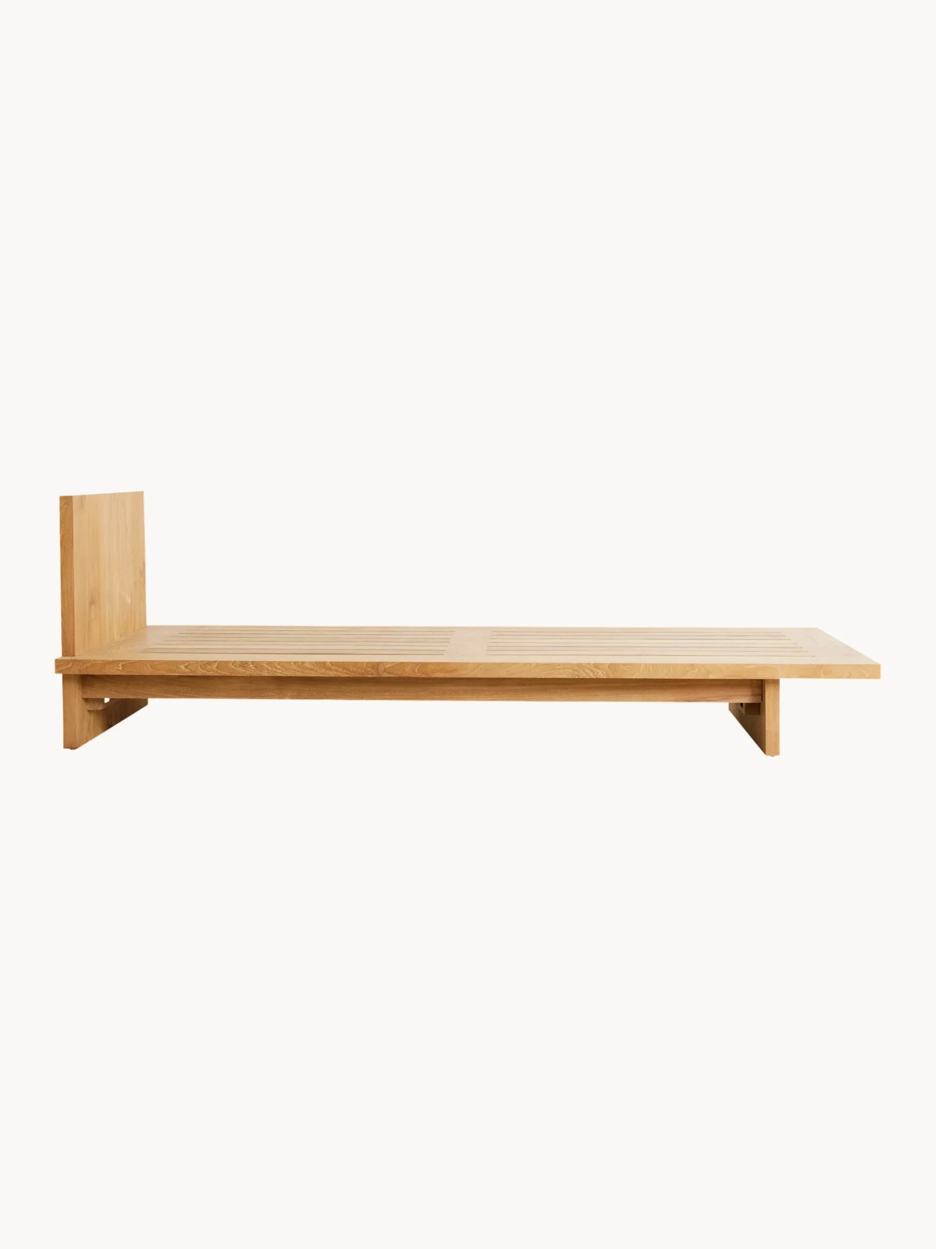 Lettino da giardino in legno di teak Botanical