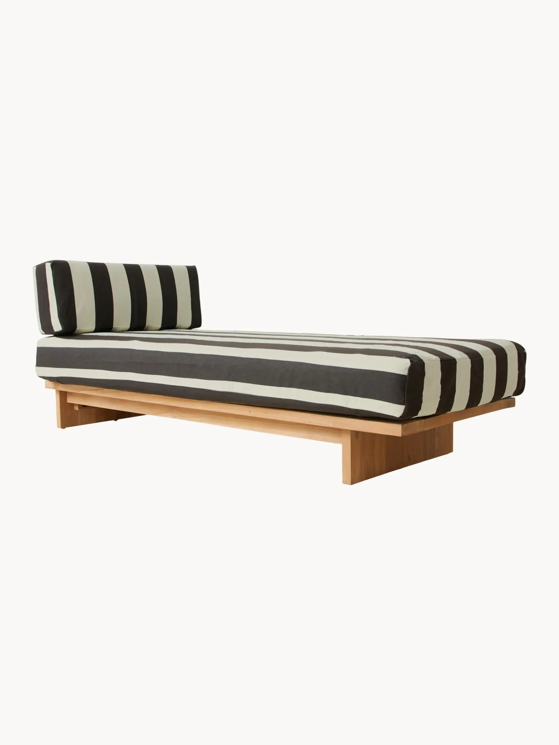 Lettino in legno di teak Stracciatella