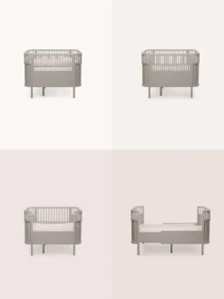 Lettino per bambini allungabile in legno di betulla Baby & Jr., 70 x 110/150 cm