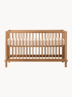 Lettino per bambini regolabile in altezza in legno di quercia Latitude, 70 x 140 cm