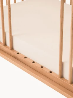 Lettino per bambini regolabile in altezza in legno di quercia Latitude, 70 x 140 cm