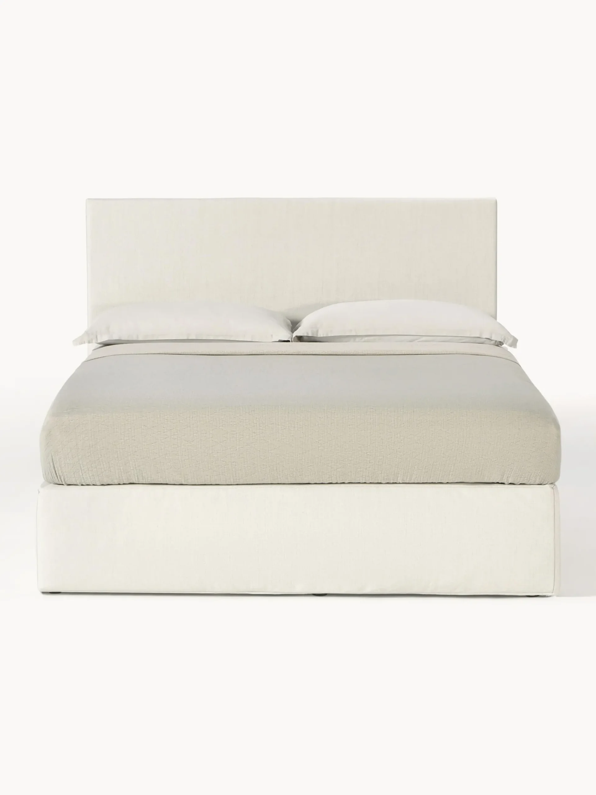 Letto boxspring bianco a molle Eliza