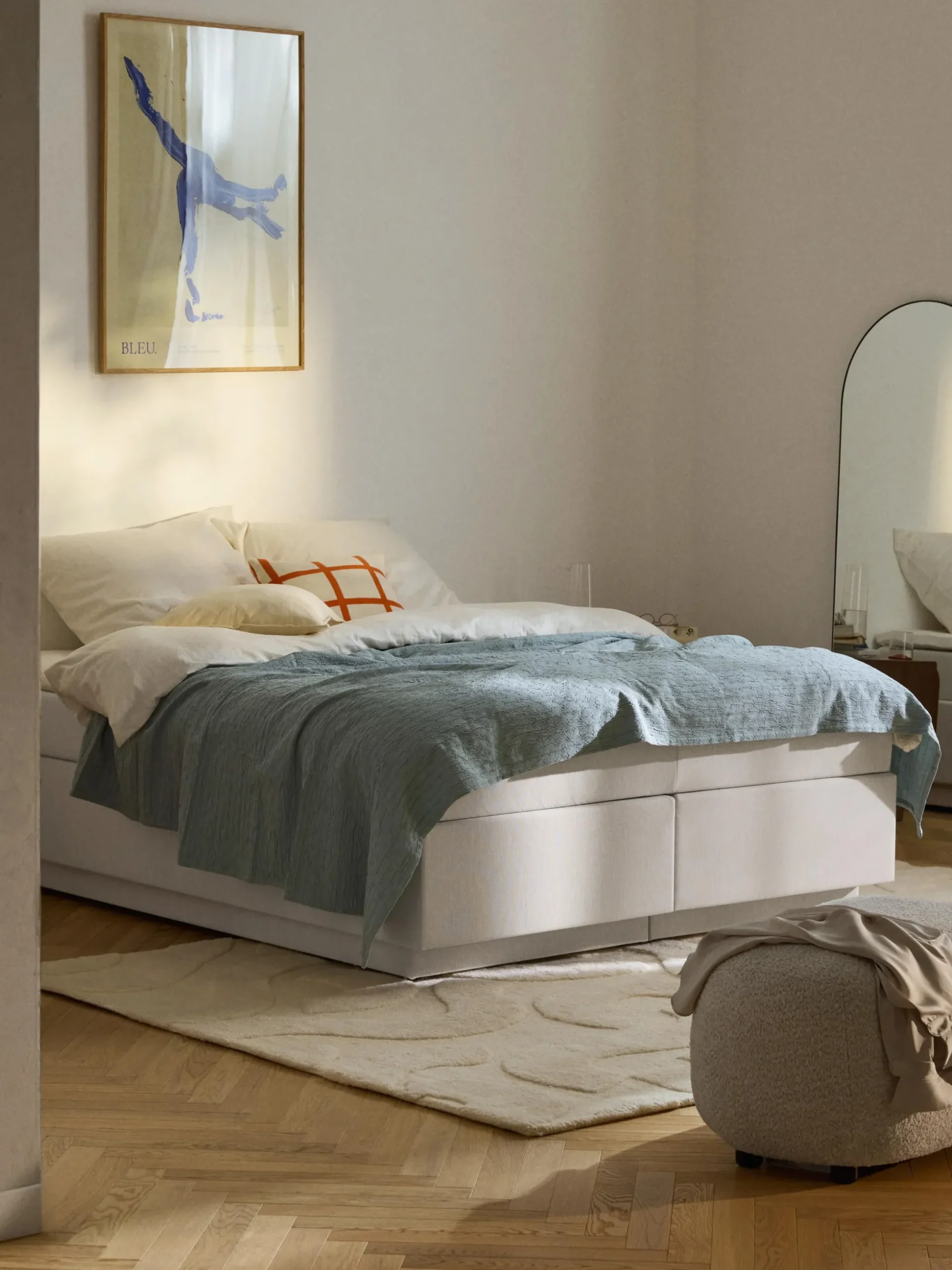 Letto boxspring con contenitore Enya