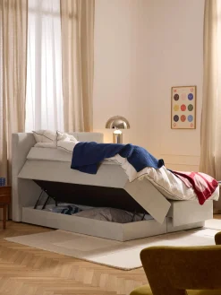 Letto boxspring con contenitore Oberon
