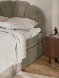 Letto boxspring con vano contenitore Romia