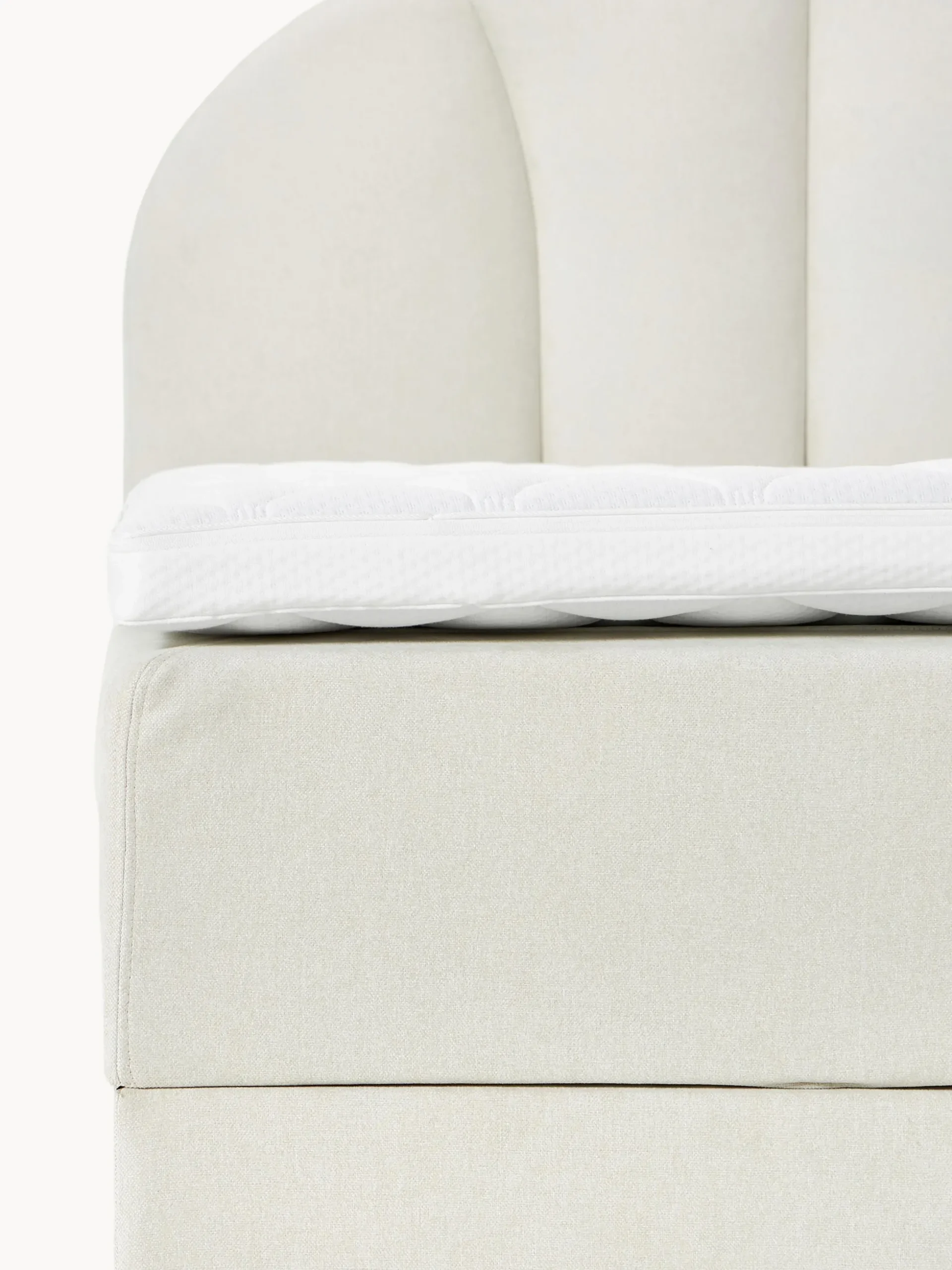 Letto boxspring con vano contenitore Romia