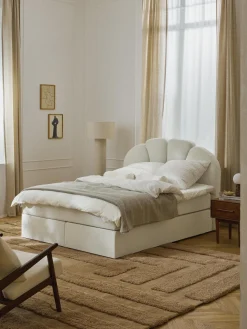 Letto boxspring con vano contenitore Romia