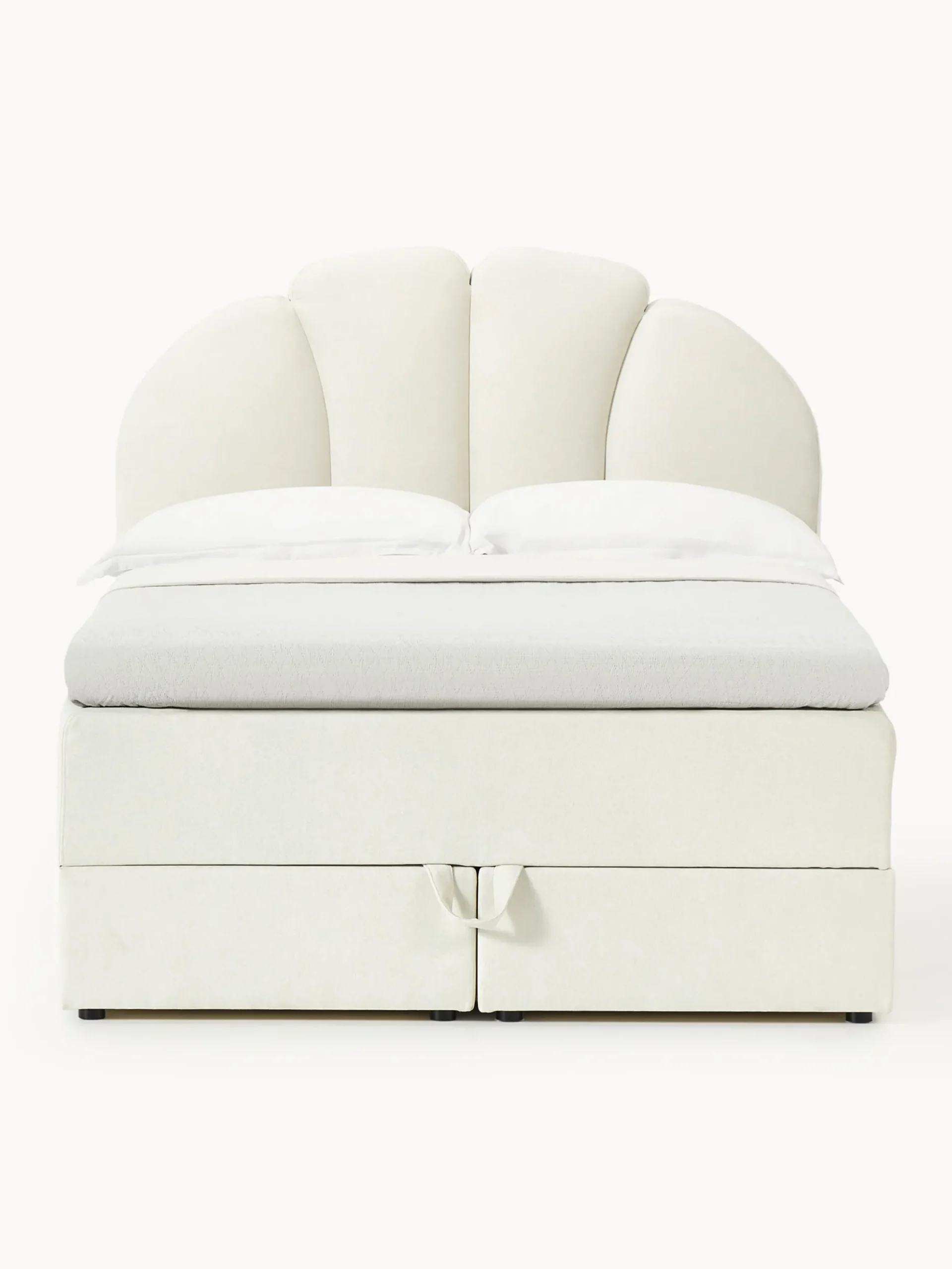 Letto boxspring con vano contenitore Romia
