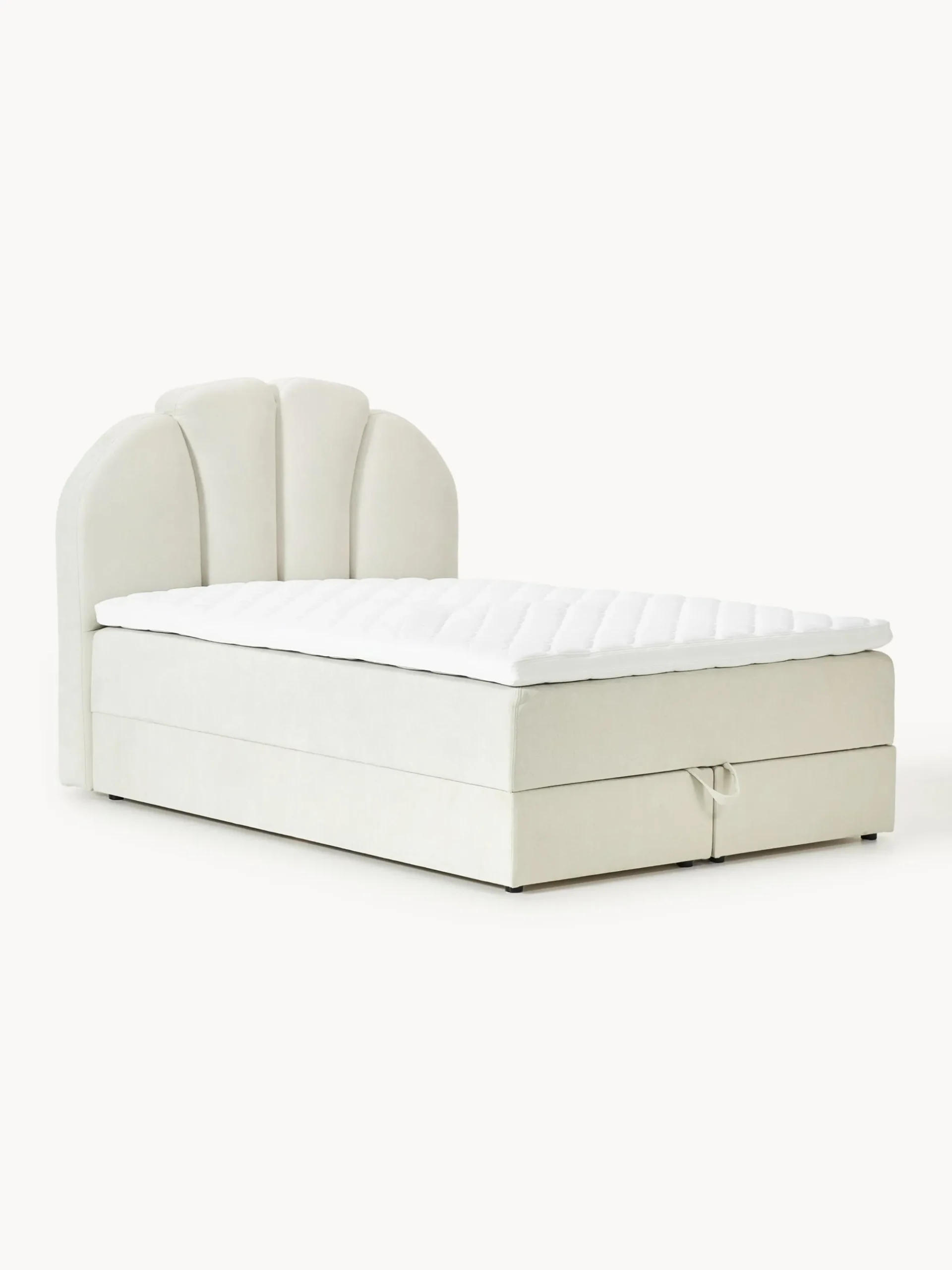 Letto boxspring con vano contenitore Romia