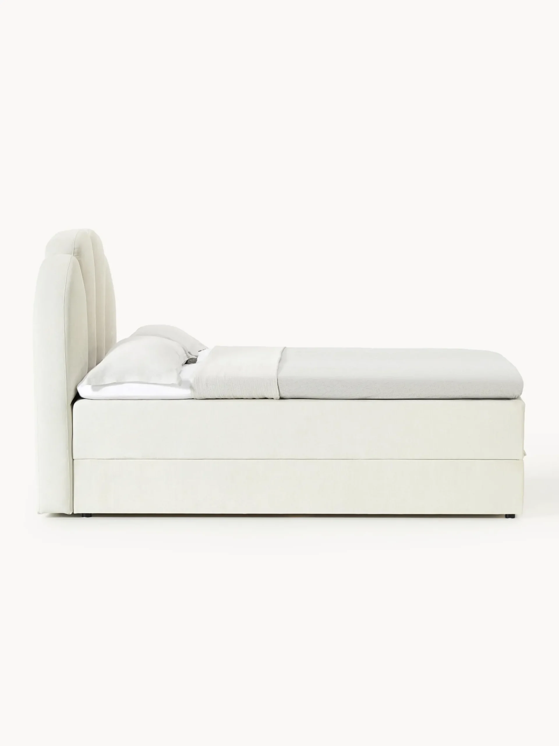 Letto boxspring con vano contenitore Romia