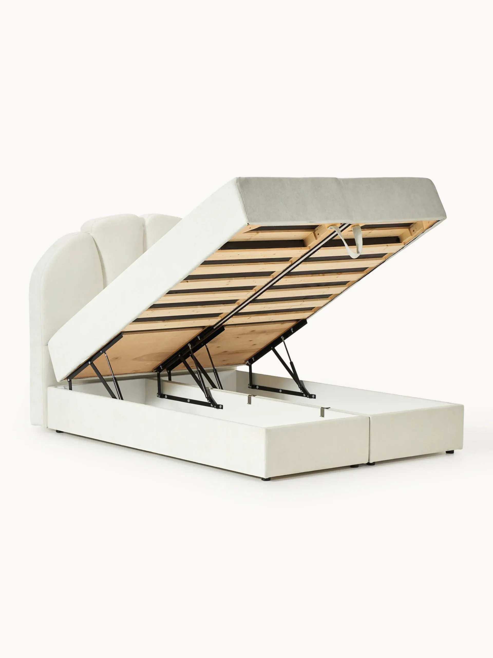 Letto boxspring con vano contenitore Romia
