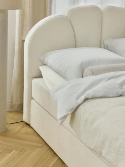 Letto boxspring con vano contenitore Romia