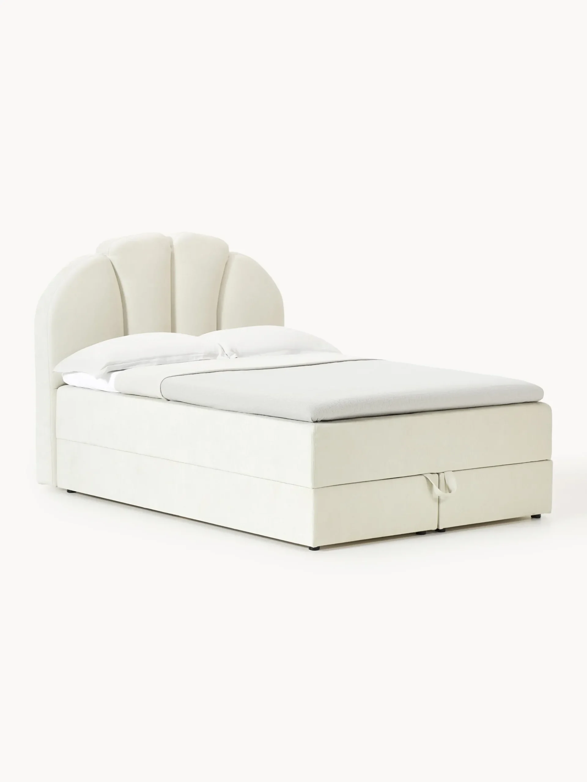 Letto boxspring con vano contenitore Romia