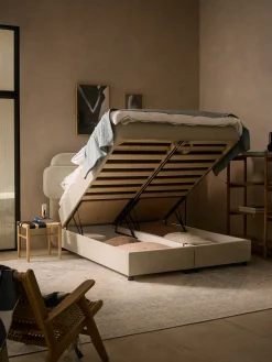 Letto boxspring con vano contenitore Enrica