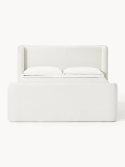 Letto boxspring in bouclé Perla
