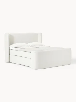 Letto boxspring in bouclé Perla