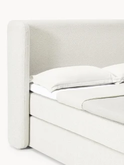 Letto boxspring in bouclé Perla