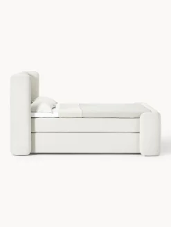 Letto boxspring in bouclé Perla