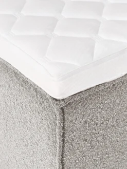 Letto boxspring in bouclé Lennon
