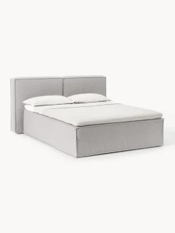 Letto boxspring in bouclé Lennon