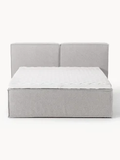 Letto boxspring in bouclé Lennon