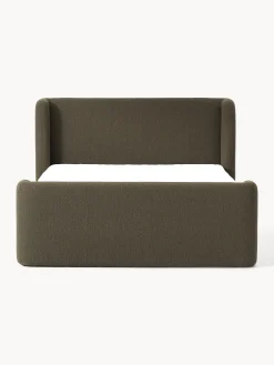 Letto boxspring in bouclé Perla