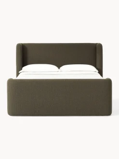 Letto boxspring in bouclé Perla