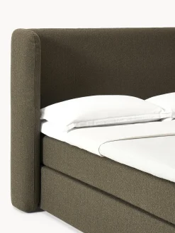 Letto boxspring in bouclé Perla
