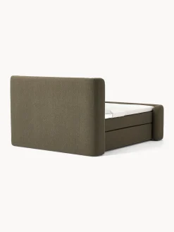 Letto boxspring in bouclé Perla