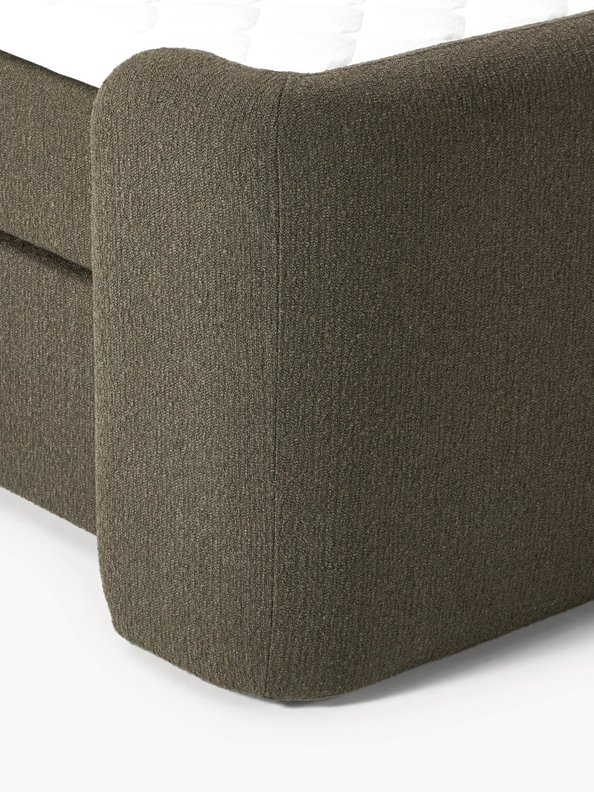 Letto boxspring in bouclé Perla