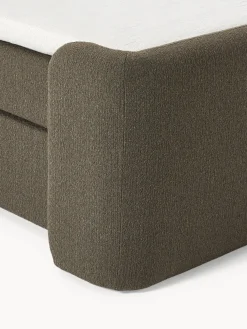 Letto boxspring in bouclé Perla