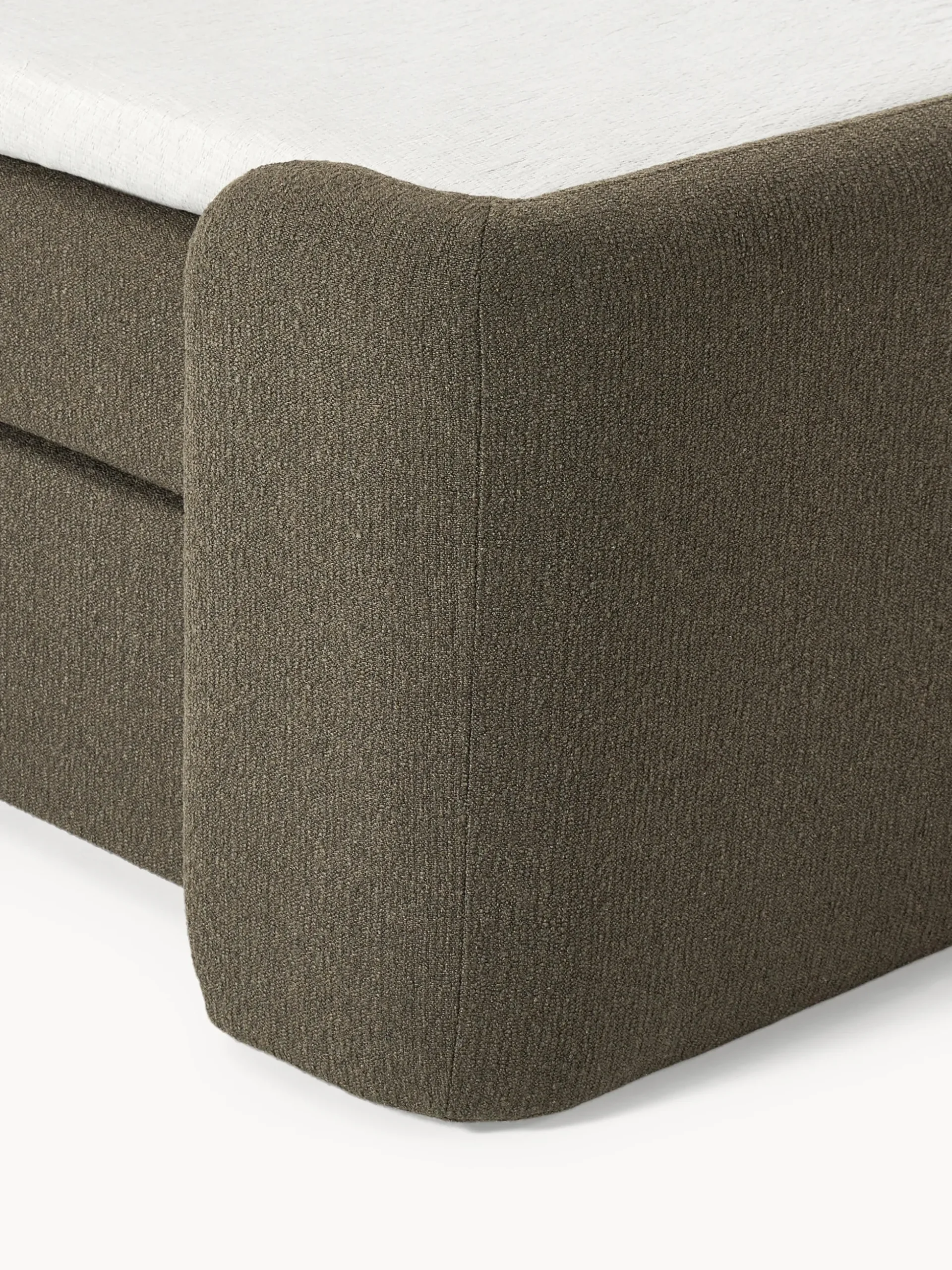 Letto boxspring in bouclé Perla