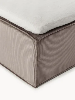 Letto boxspring in velluto a coste Lennon