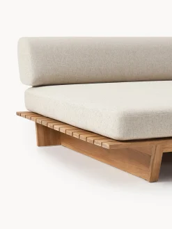 Letto da giardino in legno di teak doppio Eiko