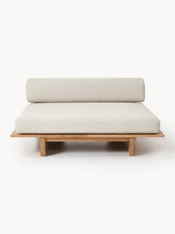 Letto da giardino in legno di teak doppio Eiko