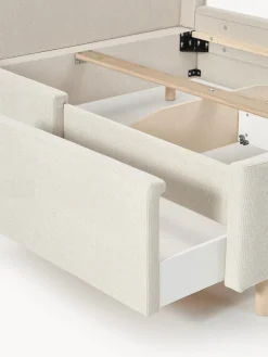 Letto imbottito con cassetti Arche