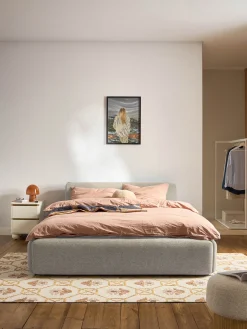 Letto imbottito con contenitore Melva