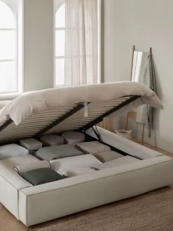Letto imbottito con contenitore Lennon
