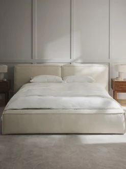 Letto imbottito con contenitore Lennon