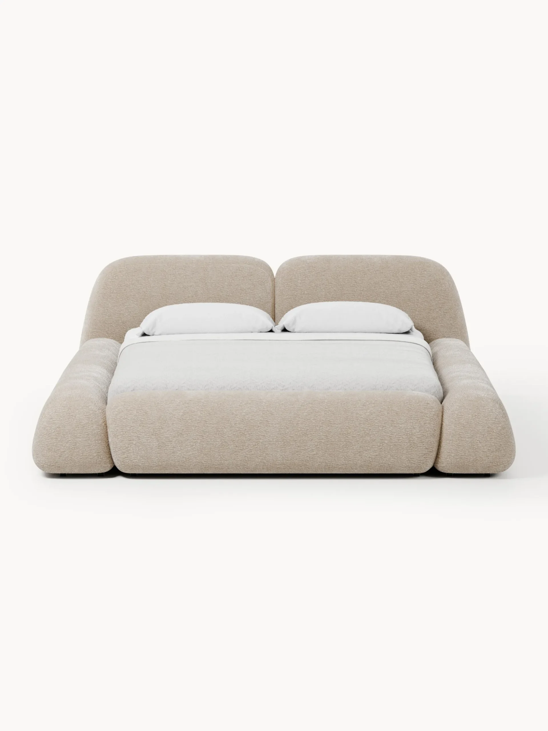 Letto imbottito con contenitore Wolke