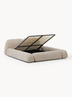 Letto imbottito con contenitore Wolke